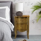 Gold Metal Side Table