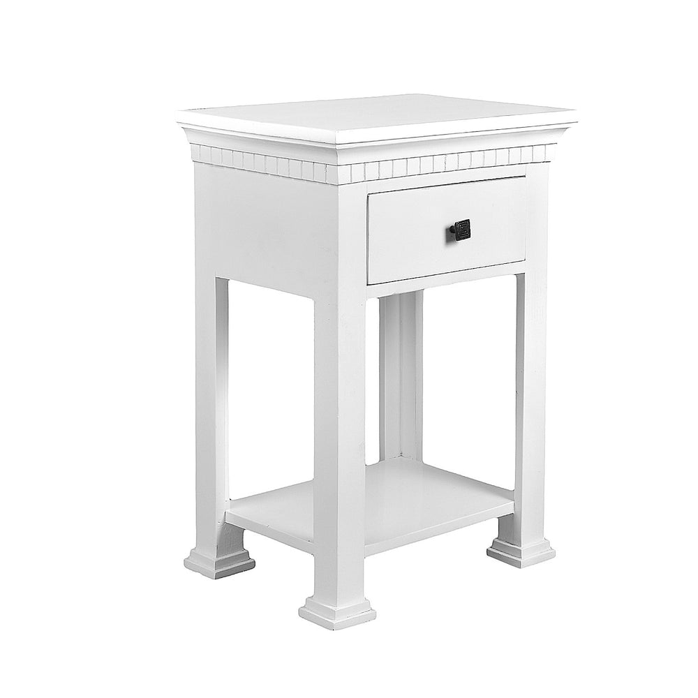 White Corner Table