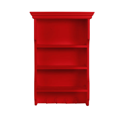 3 Tiered Red Shelf