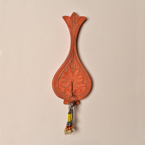 Wood Hook/ Hanger: Orange