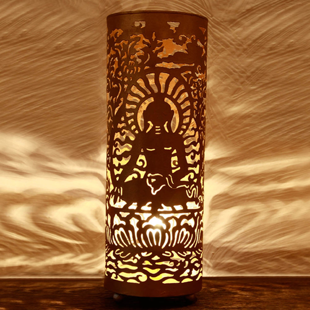 Buddha Large Table Lamp: Gold