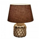 Gold Lamp With Jute Decorative