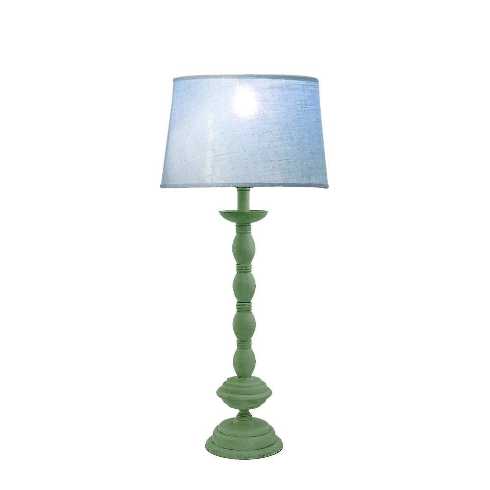 Antique Lime Green Table Lamp