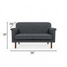In Vogue 2 Seater Sofa: Smoke Grey, Fabric