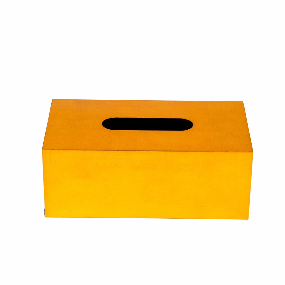 Lacquer Tissue Box: Gold