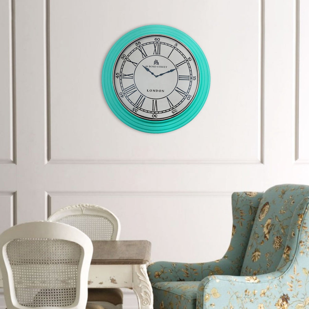 Harriett Wall Clock: Turquoise