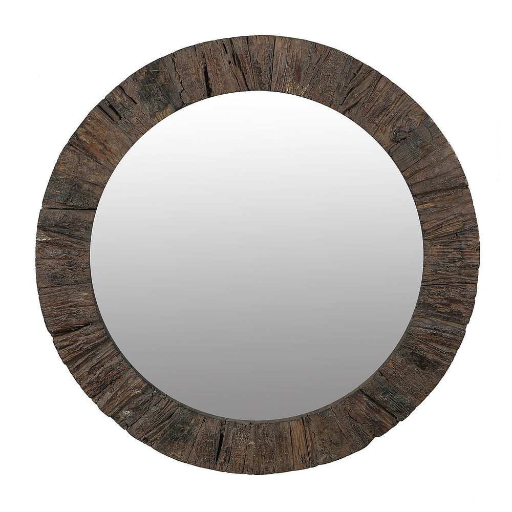 Rustic Round Mirror