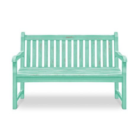 Wooden Bench: Antique Turquoise