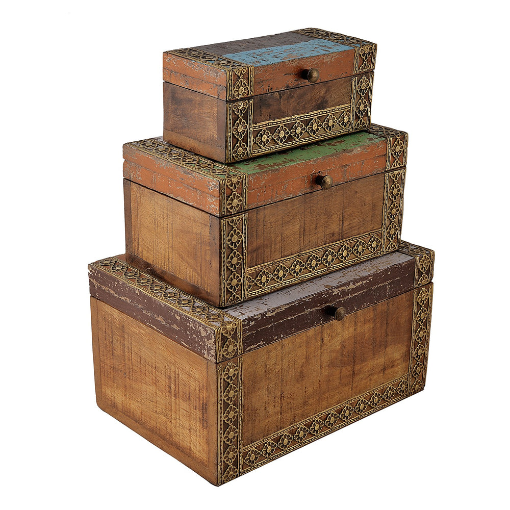 Multipurpose Jewellery Boxes (Set Of 3)